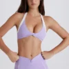 Reggiseno sportivo Soft Active con scollo all’americana e parte anteriore intrecciata in lilla