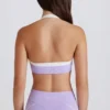 Reggiseno sportivo Soft Active con scollo all’americana e parte anteriore intrecciata in lilla