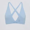 Reggiseno sportivo Soft Active con spalline incrociate in azzurro