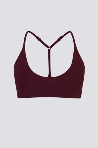 Reggiseno sportivo Soft Active con spalline incrociate in bordeaux
