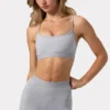 Reggiseno sportivo Soft Active con spalline incrociate in grigio melange