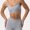 Reggiseno sportivo Soft Active con spalline incrociate in grigio melange