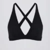 Reggiseno sportivo Soft Active con spalline incrociate in nero Reggiseno sportivo Soft Active con spalline incrociate in nero