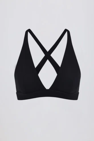 Reggiseno sportivo Soft Active con spalline incrociate in nero
