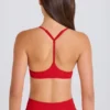 Reggiseno sportivo Soft Active con spalline incrociate in rosso fragola