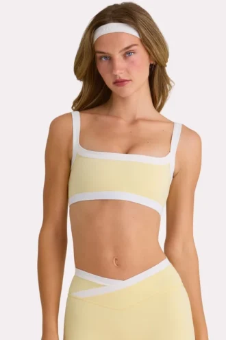 Reggiseno sportivo Soft Active in giallo limone