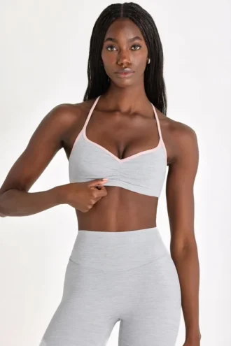 Reggiseno sportivo Soft Active in grigio melange