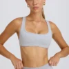 Reggiseno sportivo Soft Active in grigio melange