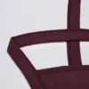 Reggiseno sportivo Super Sculpt senza cuciture con spalline incrociate in bordeaux