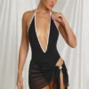 Sarong con lacci laterali Elvire in nero Sarong con lacci laterali Elvire in nero