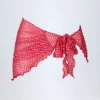 Sarong Molinas con lacci laterali a quadretti rossi Sarong Molinas con lacci laterali a quadretti rossi