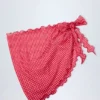 Sarong Molinas con lacci laterali a quadretti rossi Sarong Molinas con lacci laterali a quadretti rossi