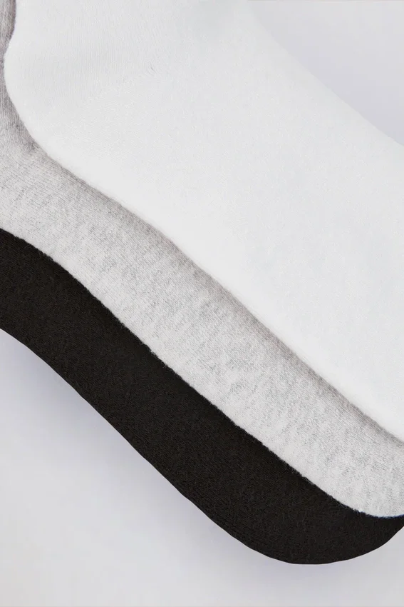 Set di calzini corti a costine in multicolore Set di calzini corti a costine in multicolore