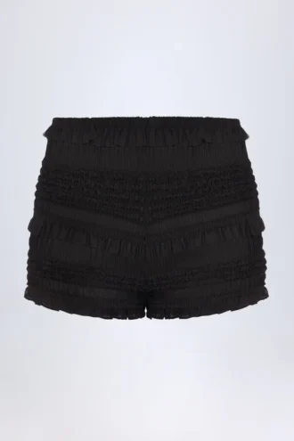 Shorts a vita media con volant Orla in nero