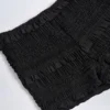 Shorts a vita media con volant Orla in nero Shorts a vita media con volant Orla in nero