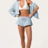 Shorts a vita media in Powder Blue Shorts a vita media in Powder Blue