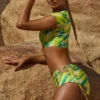 Shorts da bagno Delos Booty con stampa verde