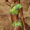 Shorts da bagno Delos Booty con stampa verde