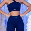 Shorts da ciclista a costine in blu navy Shorts da ciclista a costine in blu navy