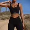 Shorts da ciclista a vita alta FlexiRib in nero Shorts da ciclista a vita alta FlexiRib in nero