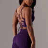 Shorts da ciclista a vita alta Super Sculpt in viola Shorts da ciclista a vita alta Super Sculpt in viola