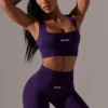Shorts da ciclista a vita alta Super Sculpt in viola Shorts da ciclista a vita alta Super Sculpt in viola