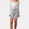 Shorts da ciclista senza cuciture Super Sculpt in grigio Shorts da ciclista senza cuciture Super Sculpt in grigio