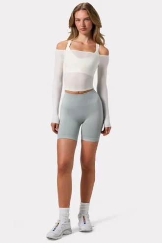 Shorts da ciclista senza cuciture Super Sculpt in grigio