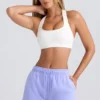Shorts in felpa a vita media in blu pervinca Shorts in felpa a vita media in blu pervinca