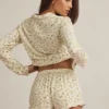 Shorts pigiama Maphie in modal con bordi arricciati e stampa a limoni Shorts pigiama Maphie in modal con bordi arricciati e stampa a limoni