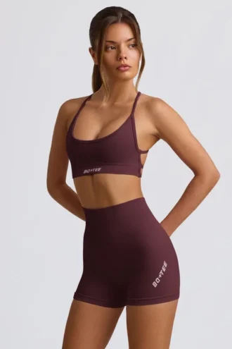 Shorts senza cuciture Super Sculpt in bordeaux