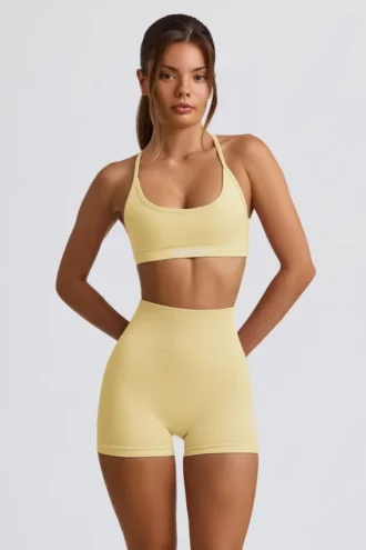 Shorts senza cuciture Super Sculpt in giallo burro