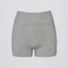 Shorts senza cuciture Super Sculpt in grigio melange Shorts senza cuciture Super Sculpt in grigio melange