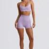 Shorts senza cuciture Super Sculpt in lilla tenue Shorts senza cuciture Super Sculpt in lilla tenue