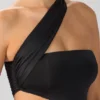 Shyla Vestito corto in jersey elasticizzato con ruches e cut-out, nero Shyla Vestito corto in jersey elasticizzato con ruches e cut-out, nero
