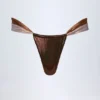 Slip a perizoma con ruches Maravi in oro bronzo Slip a perizoma con ruches Maravi in oro bronzo