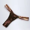 Slip a perizoma con ruches Maravi in oro bronzo Slip a perizoma con ruches Maravi in oro bronzo