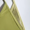 Slip Bikini a fascia a strati metallizzati Kisawa in verde Slip Bikini a fascia a strati metallizzati Kisawa in verde