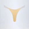 Slip Bikini a fascia doppia Masia a quadretti gialli Slip Bikini a fascia doppia Masia a quadretti gialli