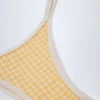 Slip Bikini a fascia doppia Masia a quadretti gialli Slip Bikini a fascia doppia Masia a quadretti gialli