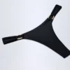 Slip Bikini a perizoma St Barts con dettagli metallici in nero Slip Bikini a perizoma St Barts con dettagli metallici in nero