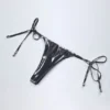 Slip Bikini a perizoma Tierra in argento cromato Slip Bikini a perizoma Tierra in argento cromato