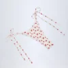 Slip Bikini Cheeky Cove con lacci laterali in stampa ciliegia Slip Bikini Cheeky Cove con lacci laterali in stampa ciliegia