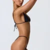 Slip Bikini con arricciature Delray in nero Slip Bikini con arricciature Delray in nero
