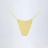 Slip Bikini con coulisse Bosa in broderie anglaise giallo limone Slip Bikini con coulisse Bosa in broderie anglaise giallo limone