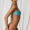 Slip Bikini con dettagli in perle Bora Bora in turchese Slip Bikini con dettagli in perle Bora Bora in turchese