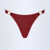 Slip Bikini con dettagli metallici St Barts in Dark Cherry Slip Bikini con dettagli metallici St Barts in Dark Cherry
