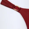 Slip Bikini con dettagli metallici St Barts in Dark Cherry Slip Bikini con dettagli metallici St Barts in Dark Cherry