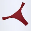 Slip Bikini con dettagli metallici St Barts in Dark Cherry Slip Bikini con dettagli metallici St Barts in Dark Cherry