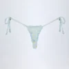 Slip Bikini con lacci laterali Nieva in blu floreale Slip Bikini con lacci laterali Nieva in blu floreale
